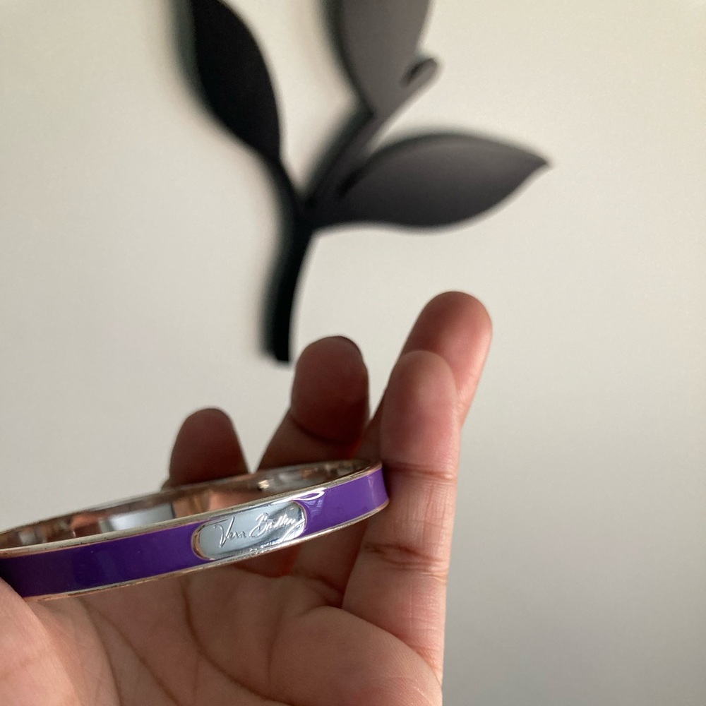 Purple And Silver Vera Bradley Bangle Bracelet